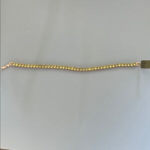 Gold and Silver Tennis Bracelet